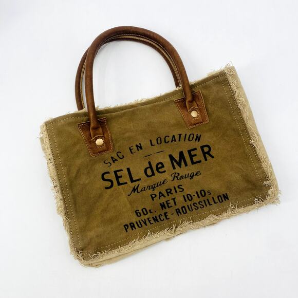 Myra Bag Canvas Rectangle Toe bag - Picture 2 of 5